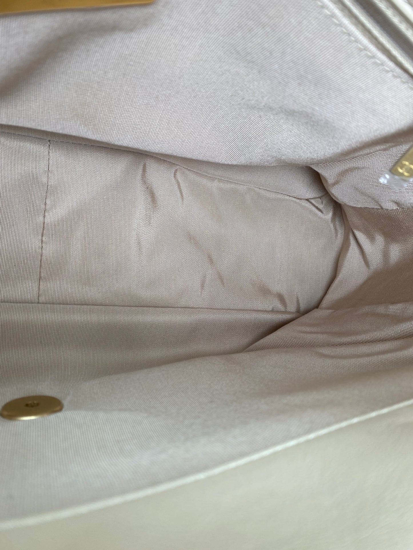 Chanel Cream Quilted Large 19 Bag TTHW