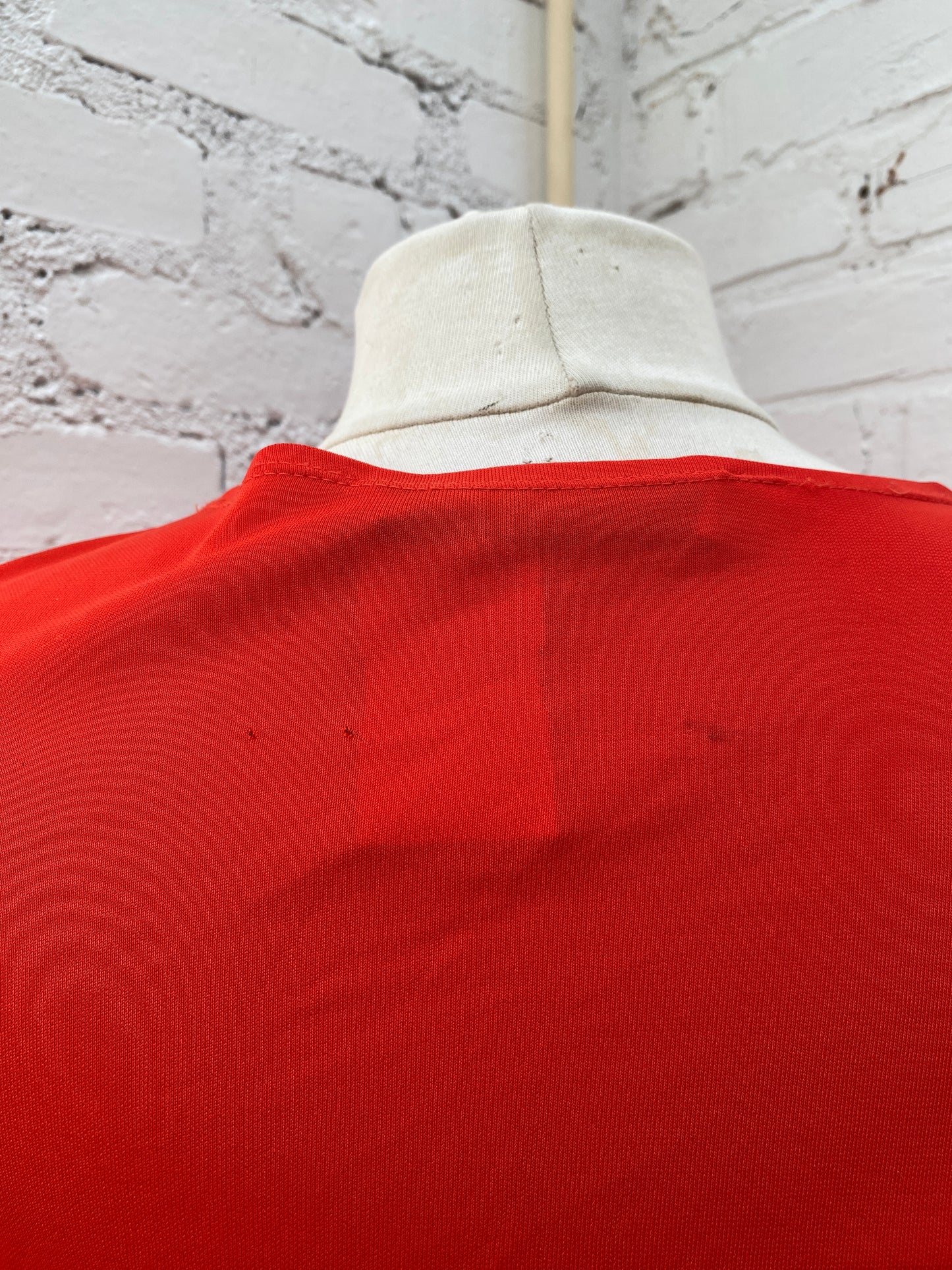 Proenza Schouler Red Long Sleeve Tri Ring Top, 8 (As Is)
