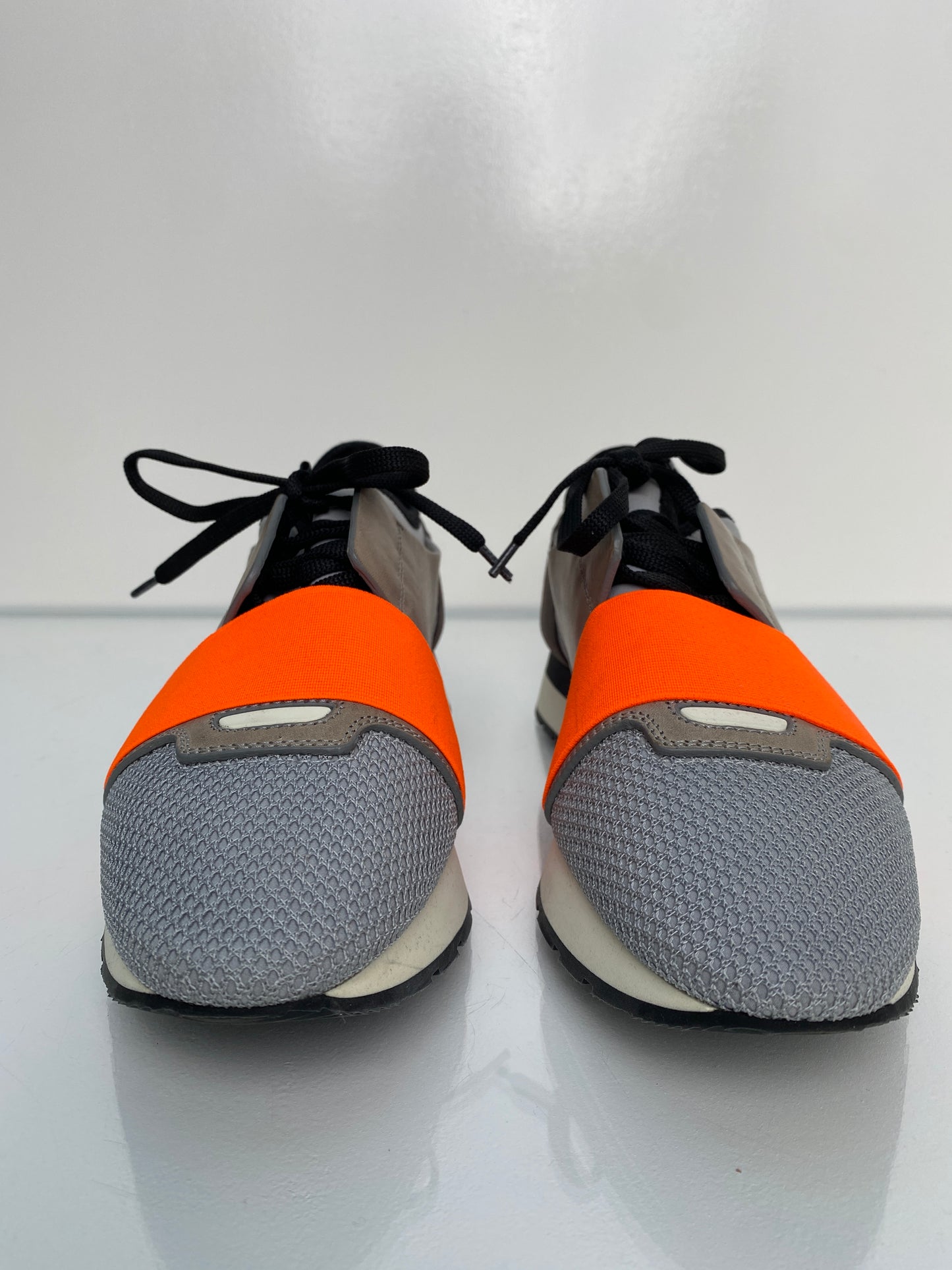 Balenciaga Grey & Orange Sneakers