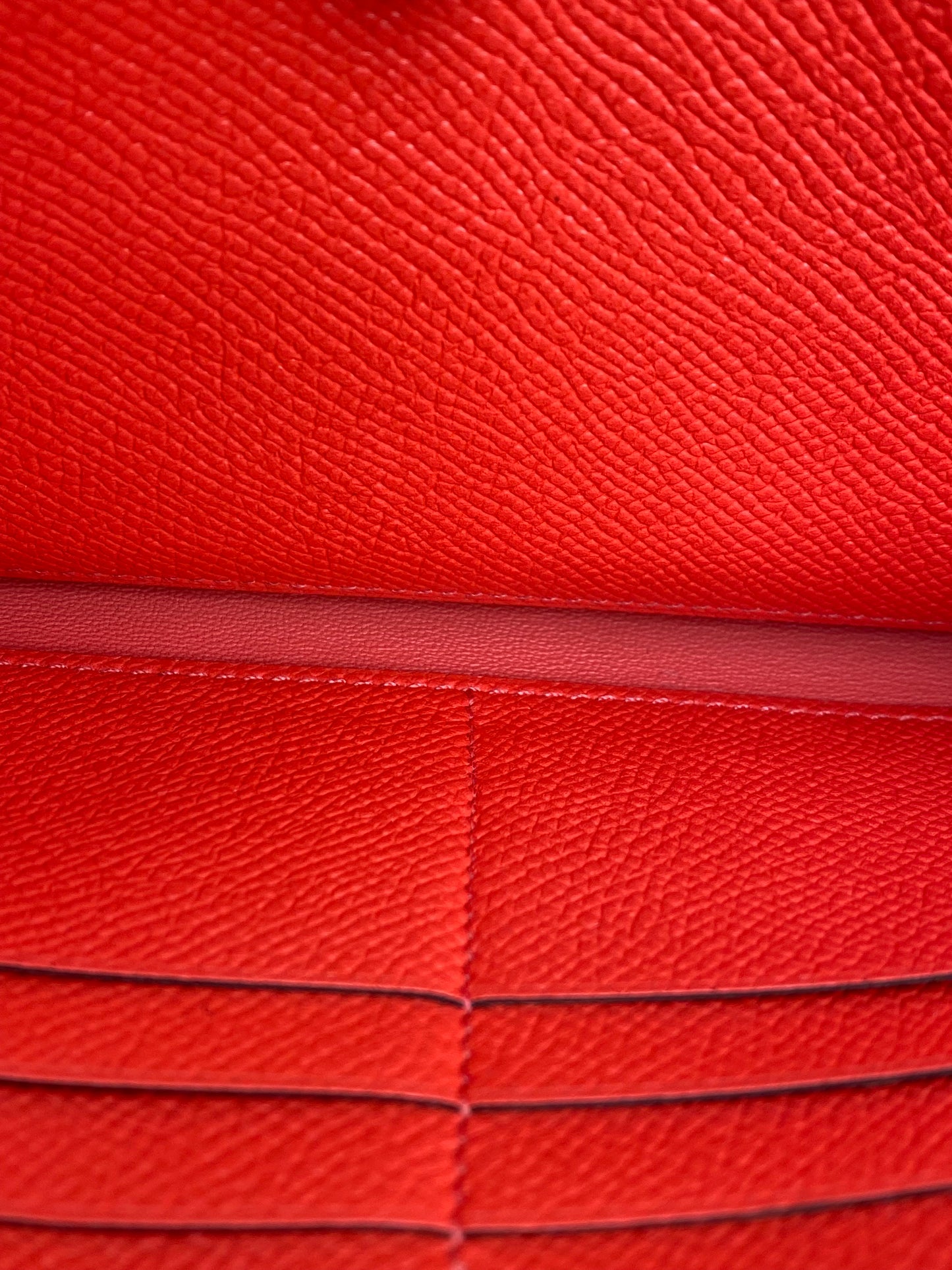 Hermes Constance Long Wallet Epsom Rose Texas GHW
