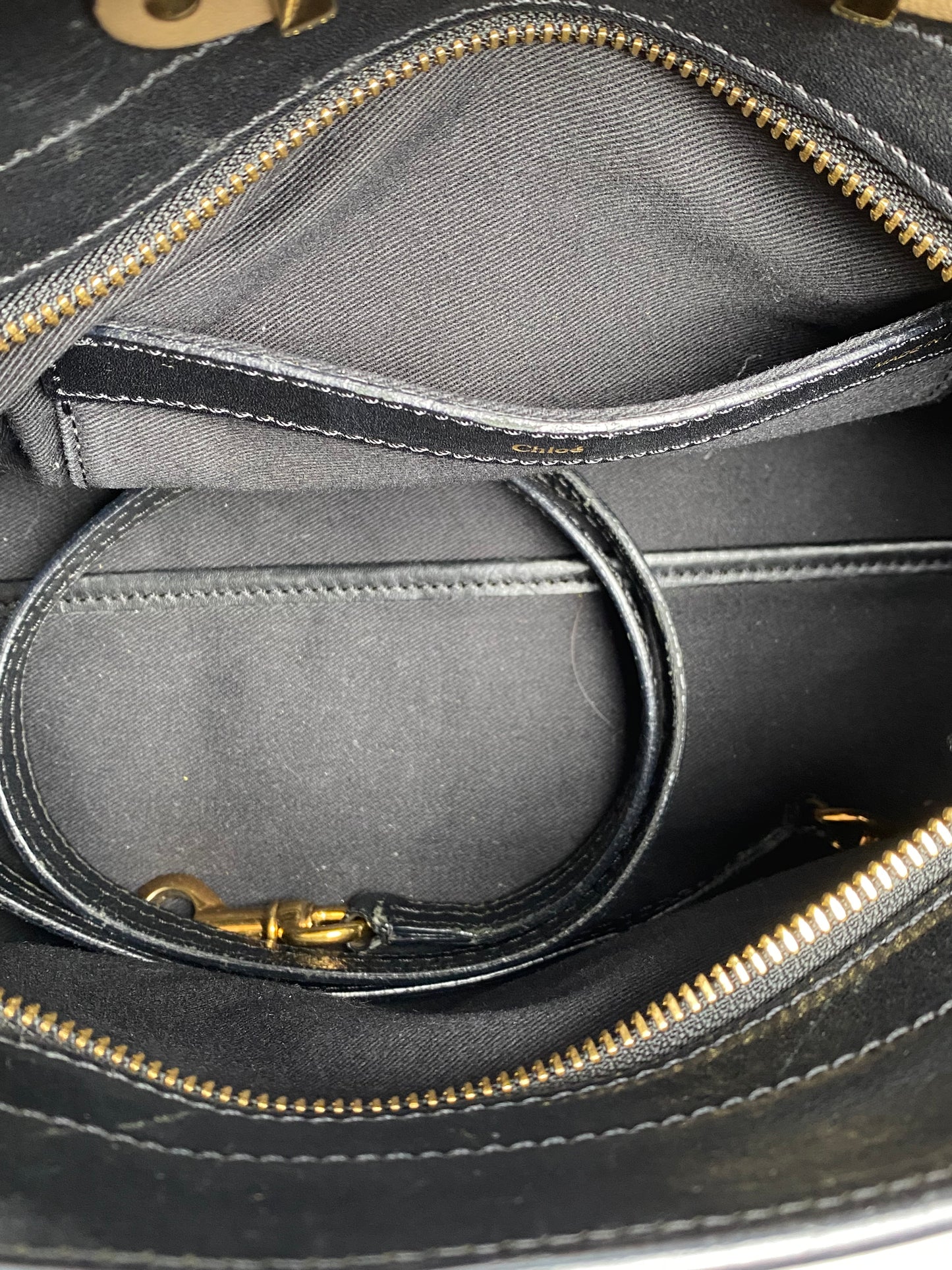 Chloe Black & Brown Alice Bag GHW