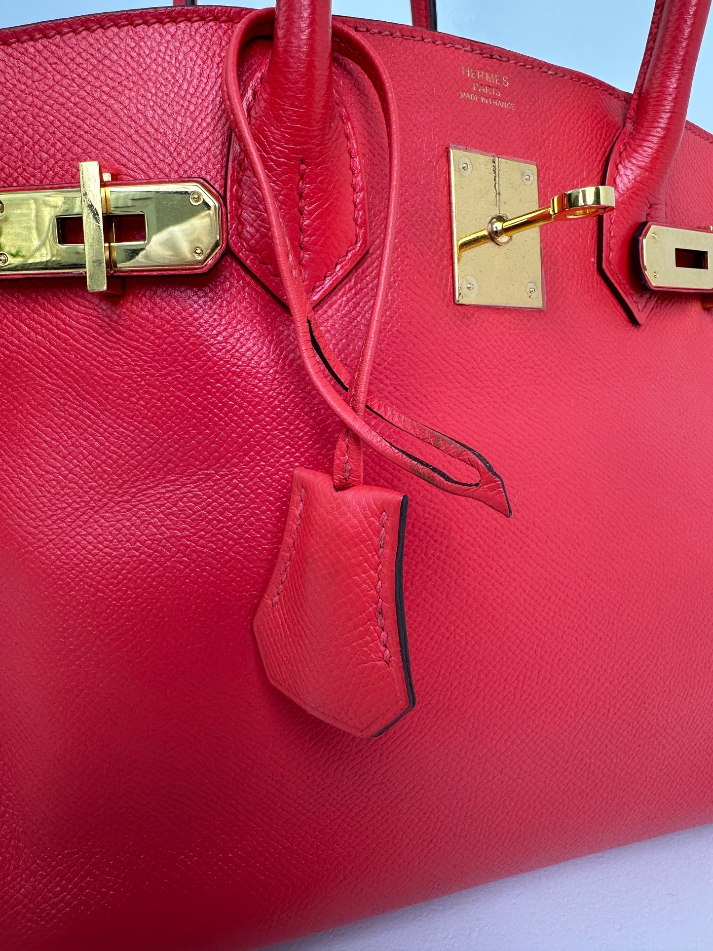 Hermes Birkin 30 Rouge De Coeur GHW #X