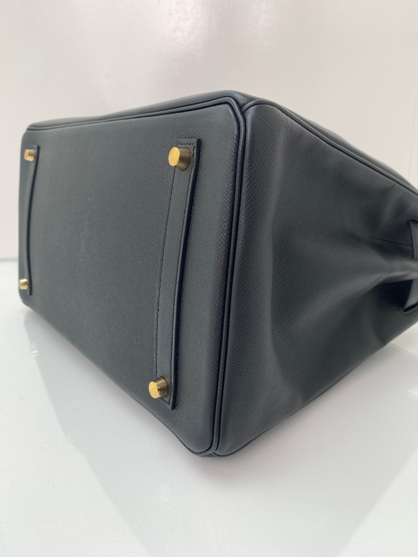 Hermes Birkin 35 Black Epsom GHW #X