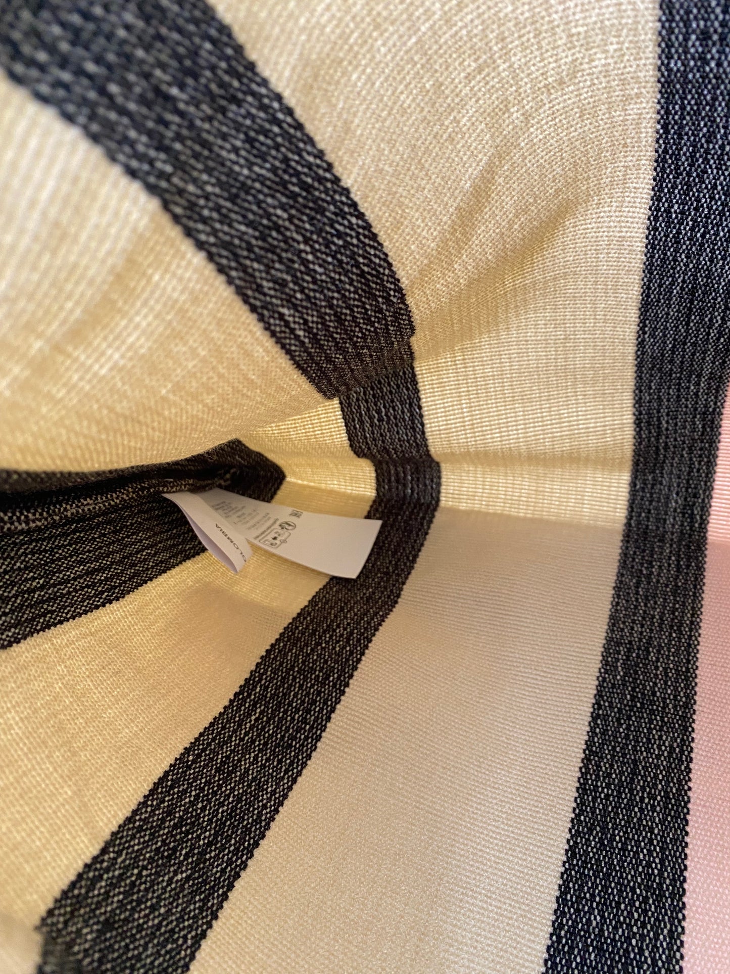 Marni Cream, Black, Burgundy, & Multicolor Striped Tote Bag