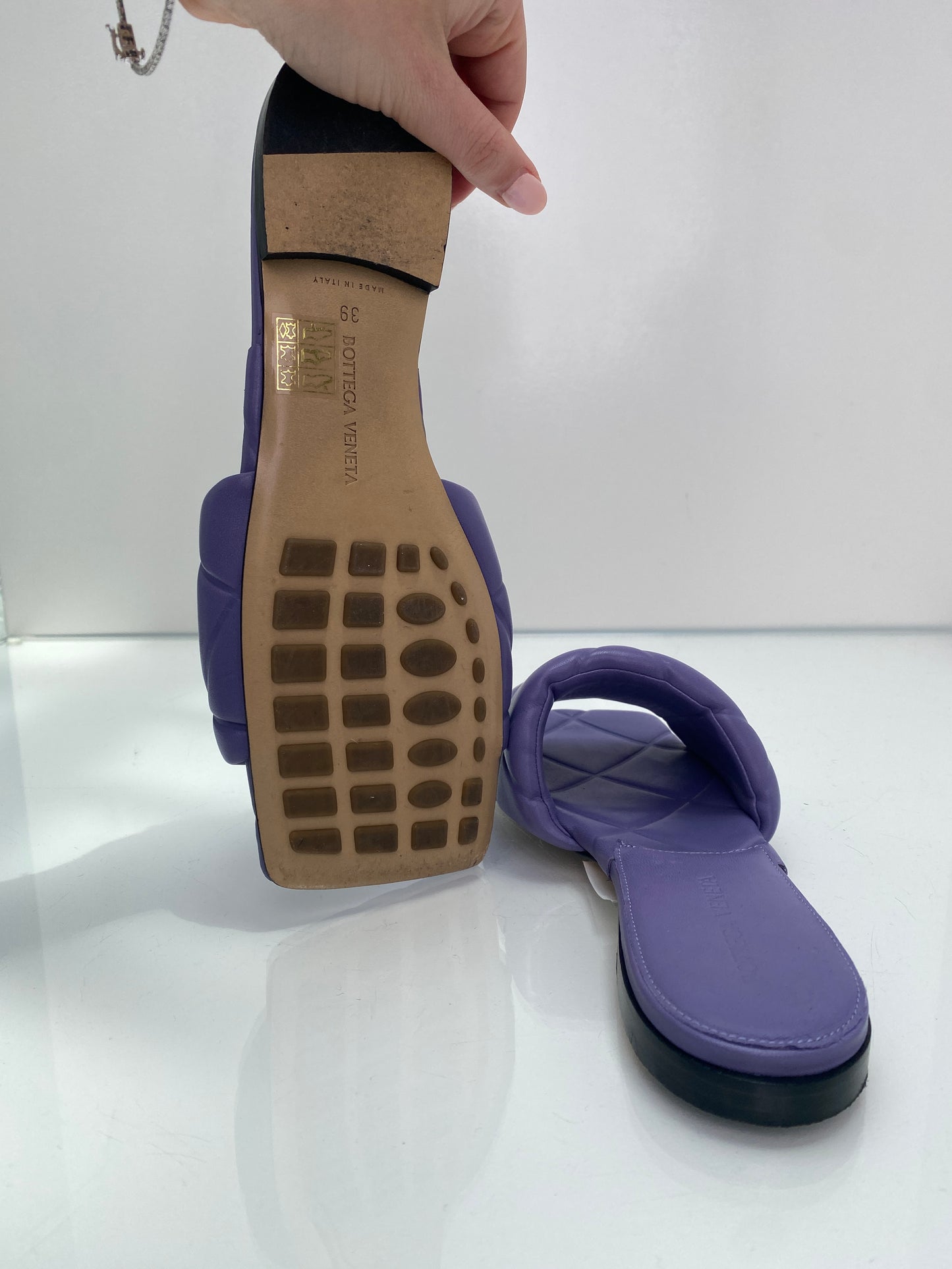 Bottega Purple Padded Slide 39
