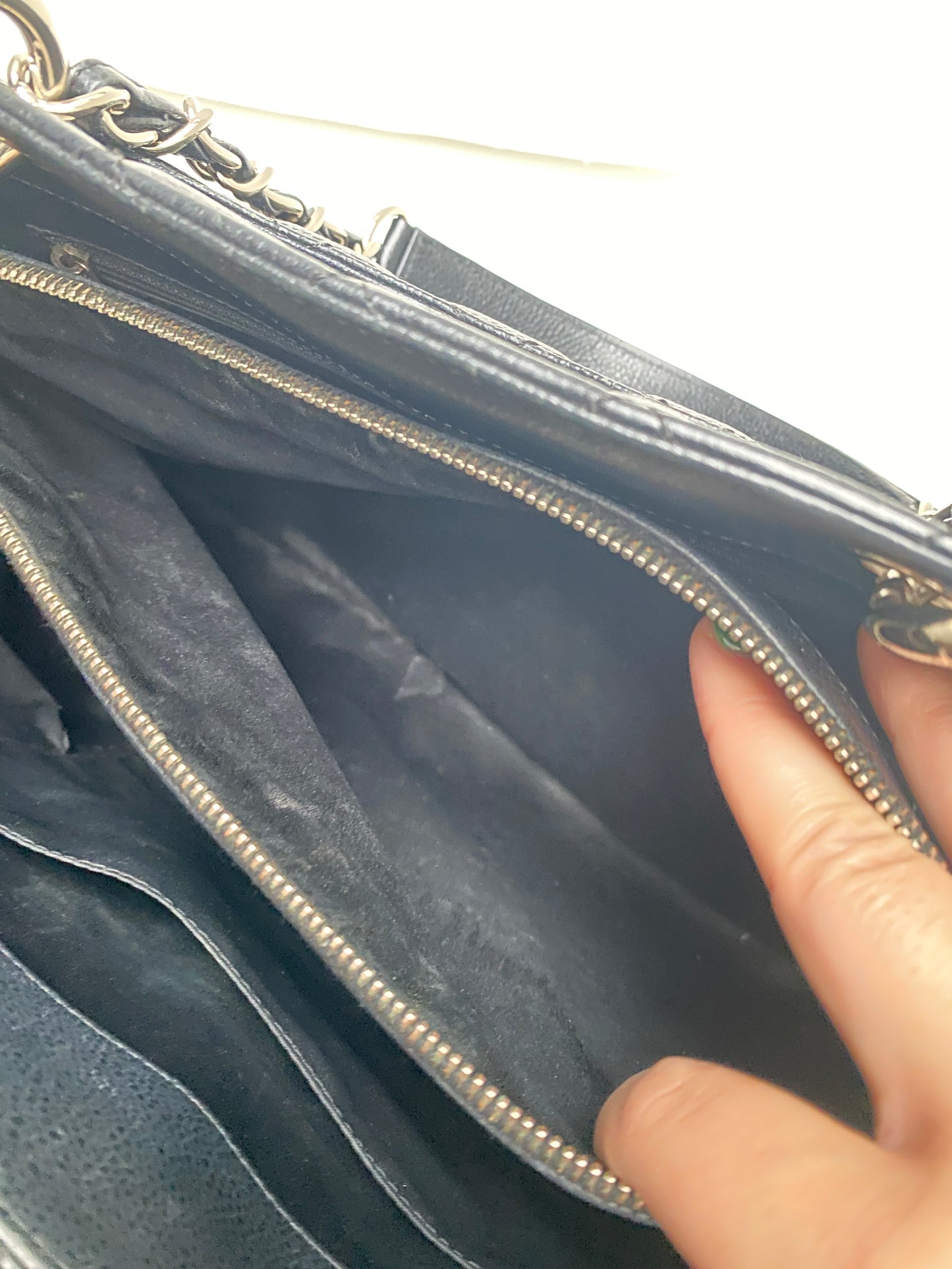 Chanel GST XL Black Caviar SHW #16