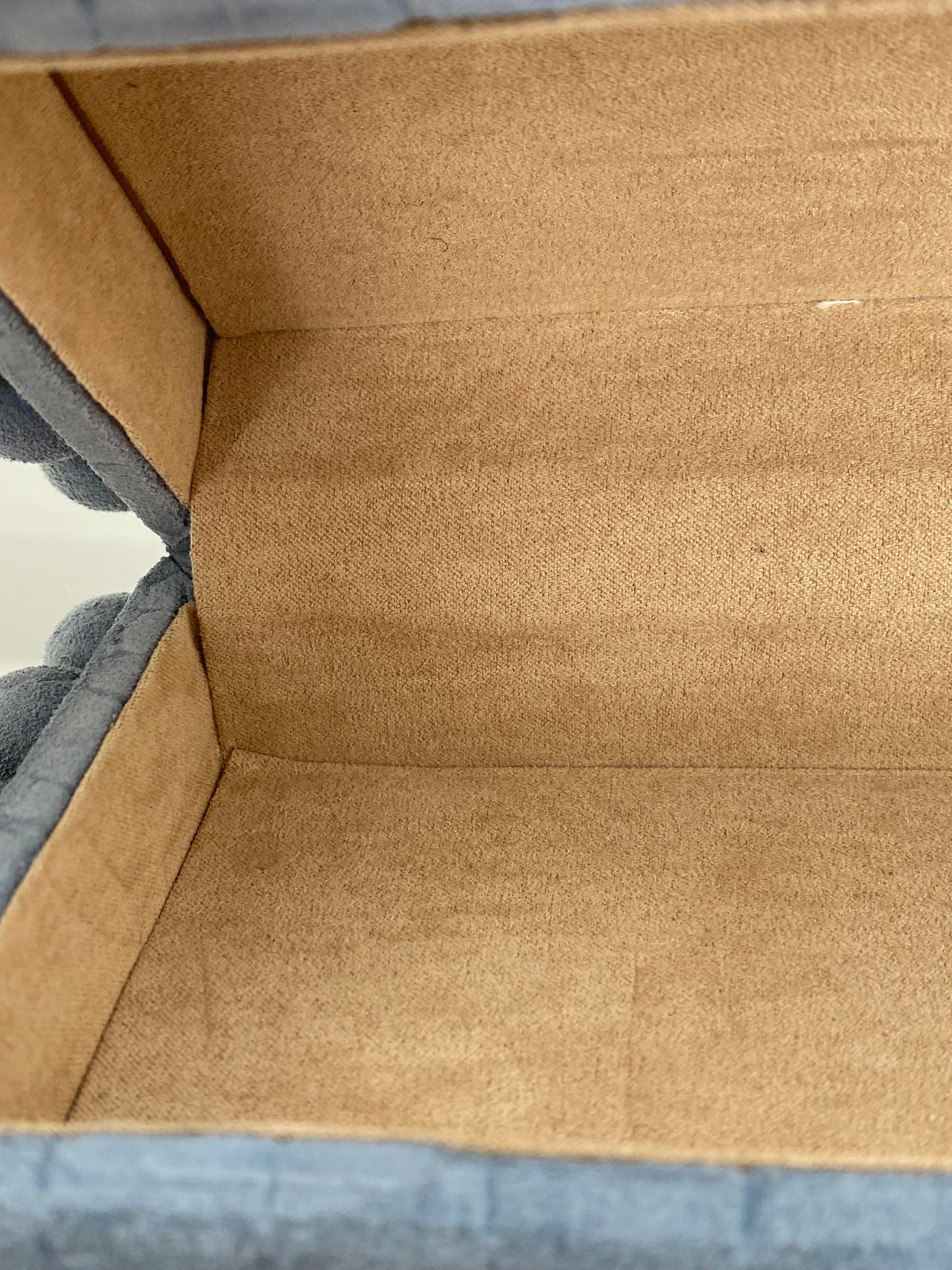 Cult Gaia Blue Croc Embossed Suede Clutch GHW