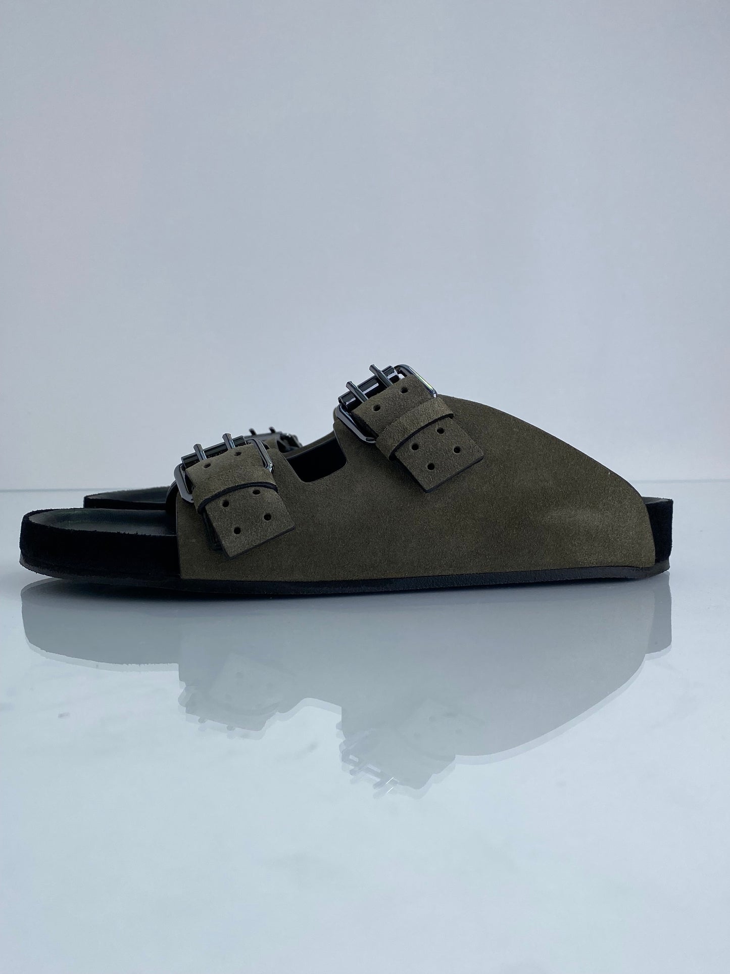 The Kooples Green Suede Sandals, 37