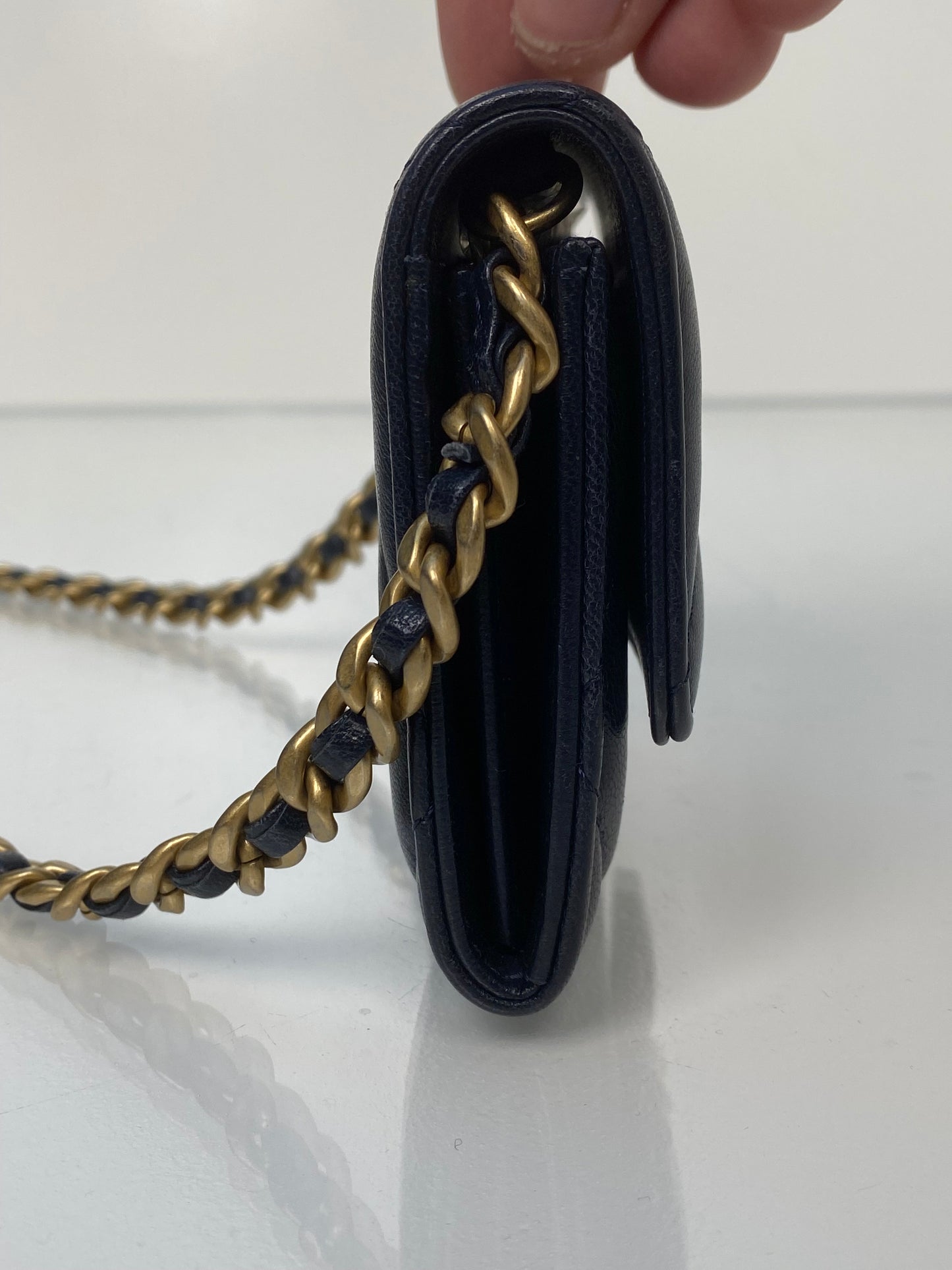Chanel 19 Navy Mini Crossbody Bag