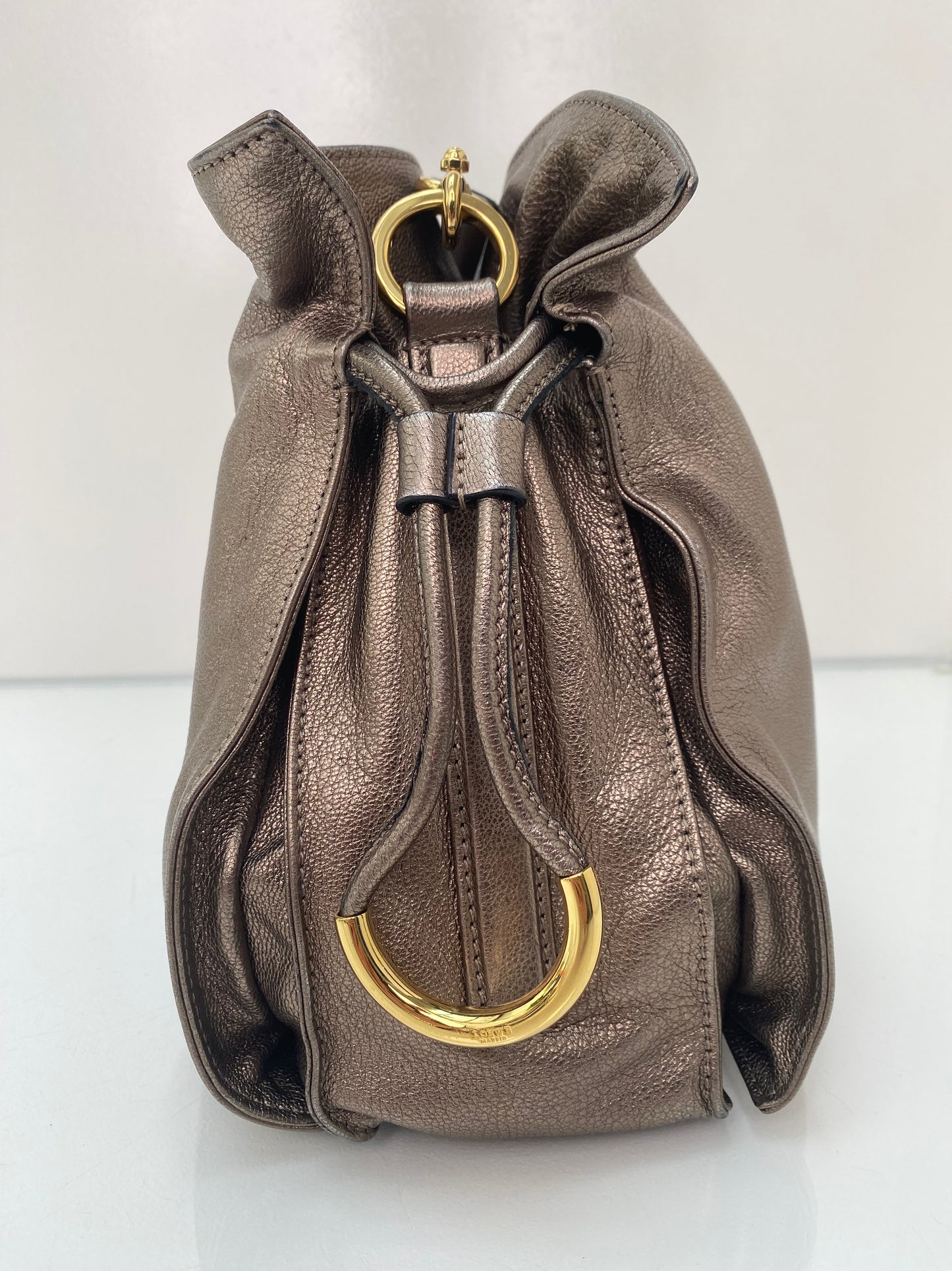 Loewe Brown Metallic Bag GHW