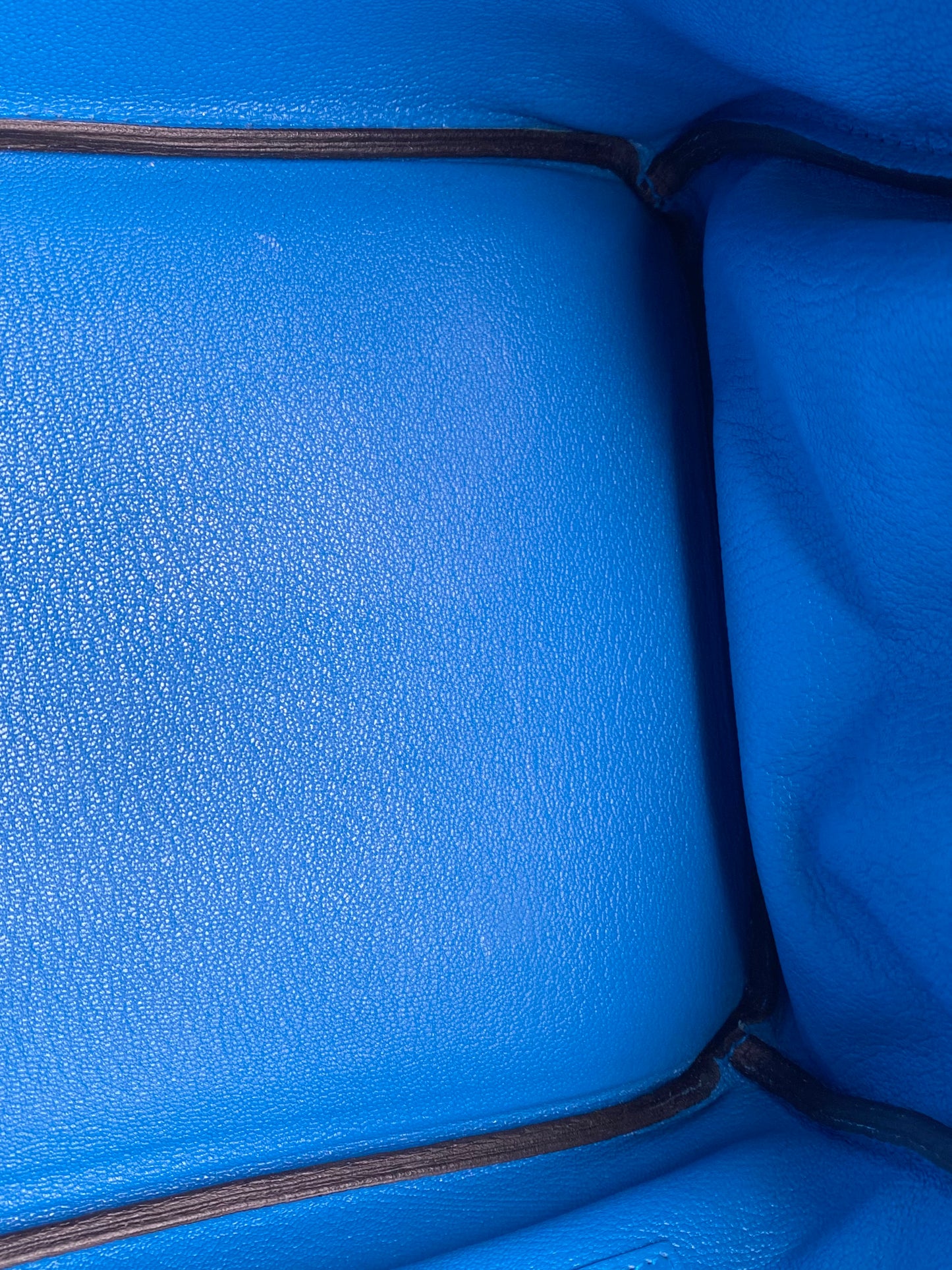 Hermes Birkin 35 Bleu Zanzibar Clemence GHW #A