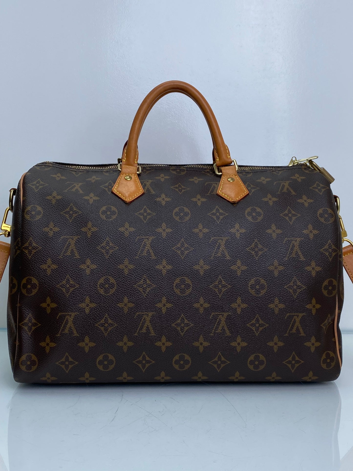 Louis Vuitton Monogram Speedy 35 Bandouliere Bag GHW