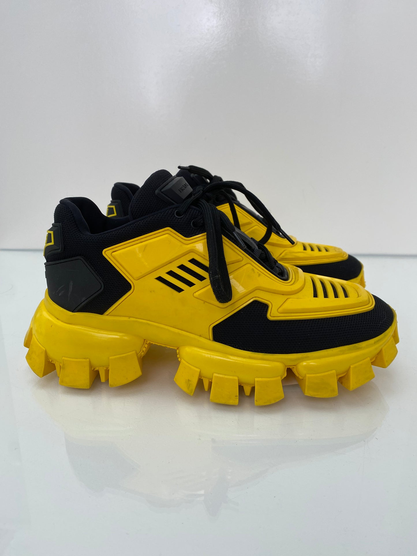 Prada Black/Yellow Sneakers, 39