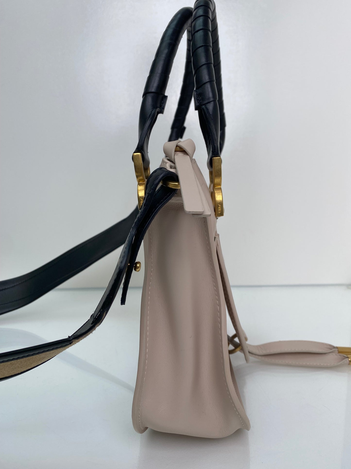 Chloe Pink & Black Marcie Bag GHW