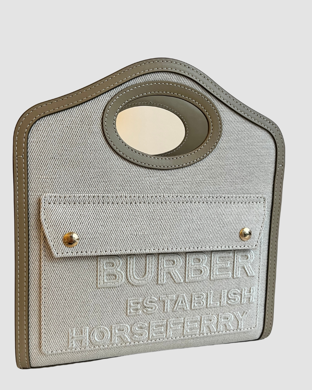 Burberry Canvas Cream Crossbody Bag