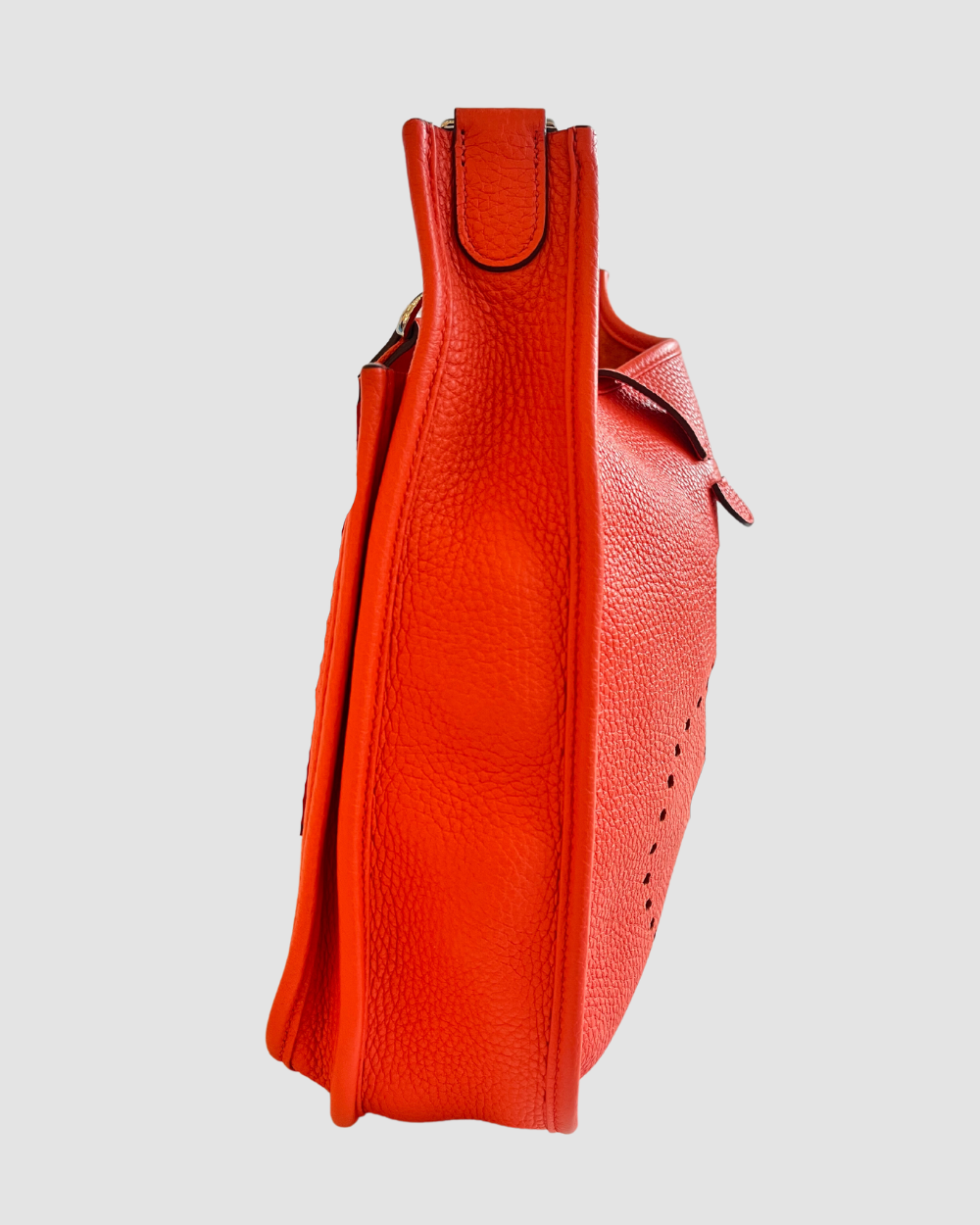 Hermes Evelyne Orange PM Clemence PHW