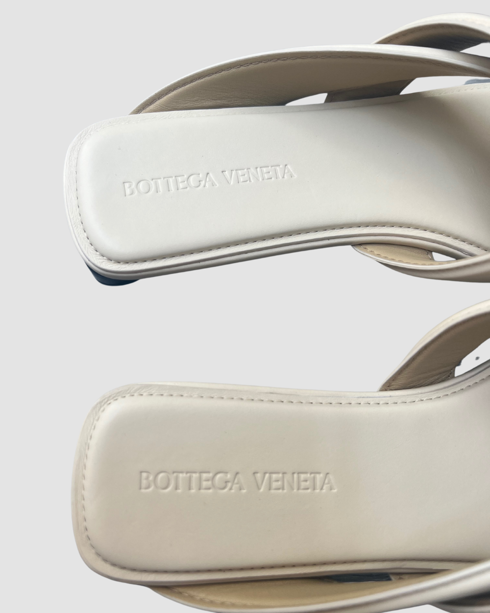 Bottega Veneta Beige Leather Sandals, 38.5