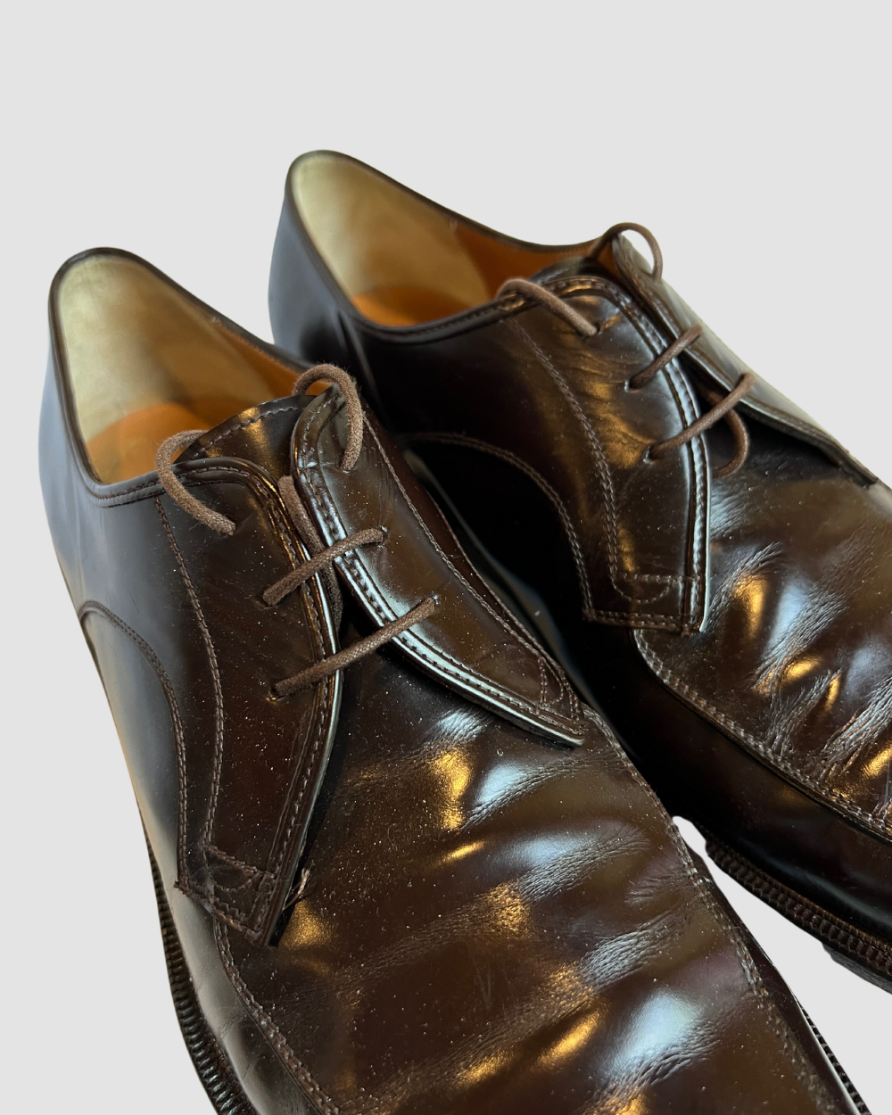 Salvatore Ferragamo Mocca Calf Corado Shoes, 11