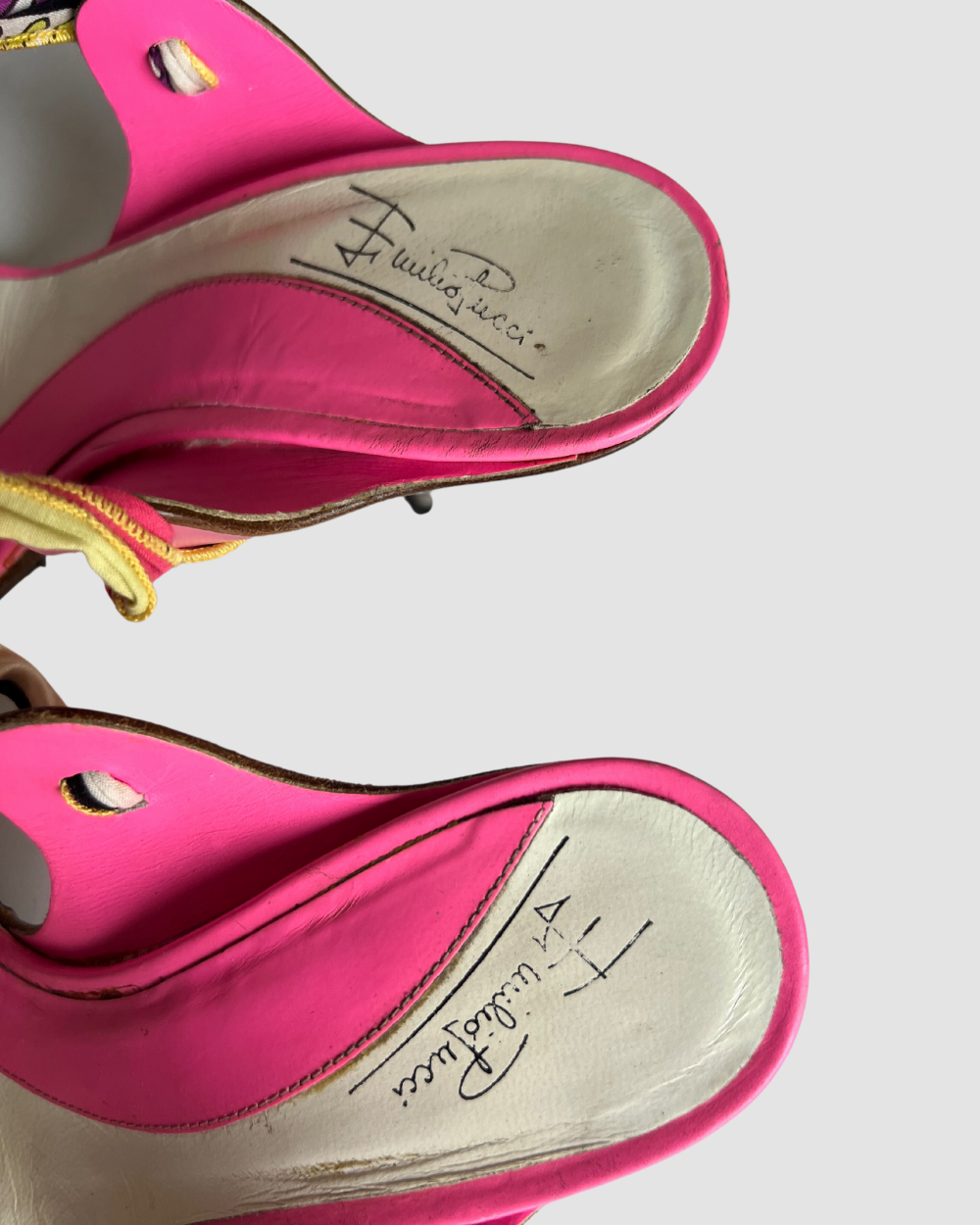 Emilio Pucci Pink Strappy Heels