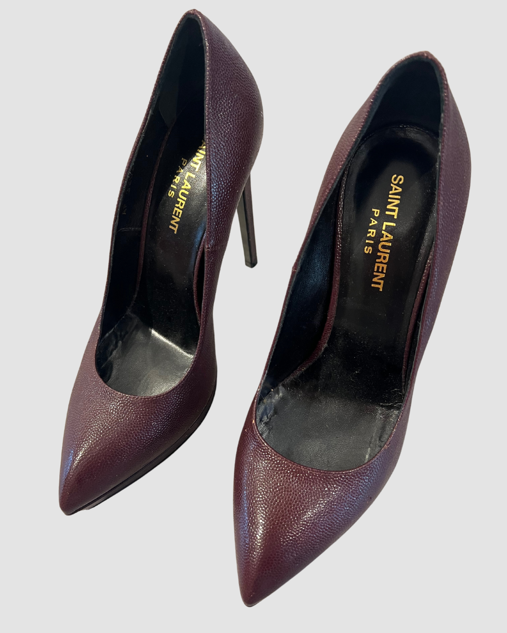 Saint Laurent Burgundy Pumps, 38.5