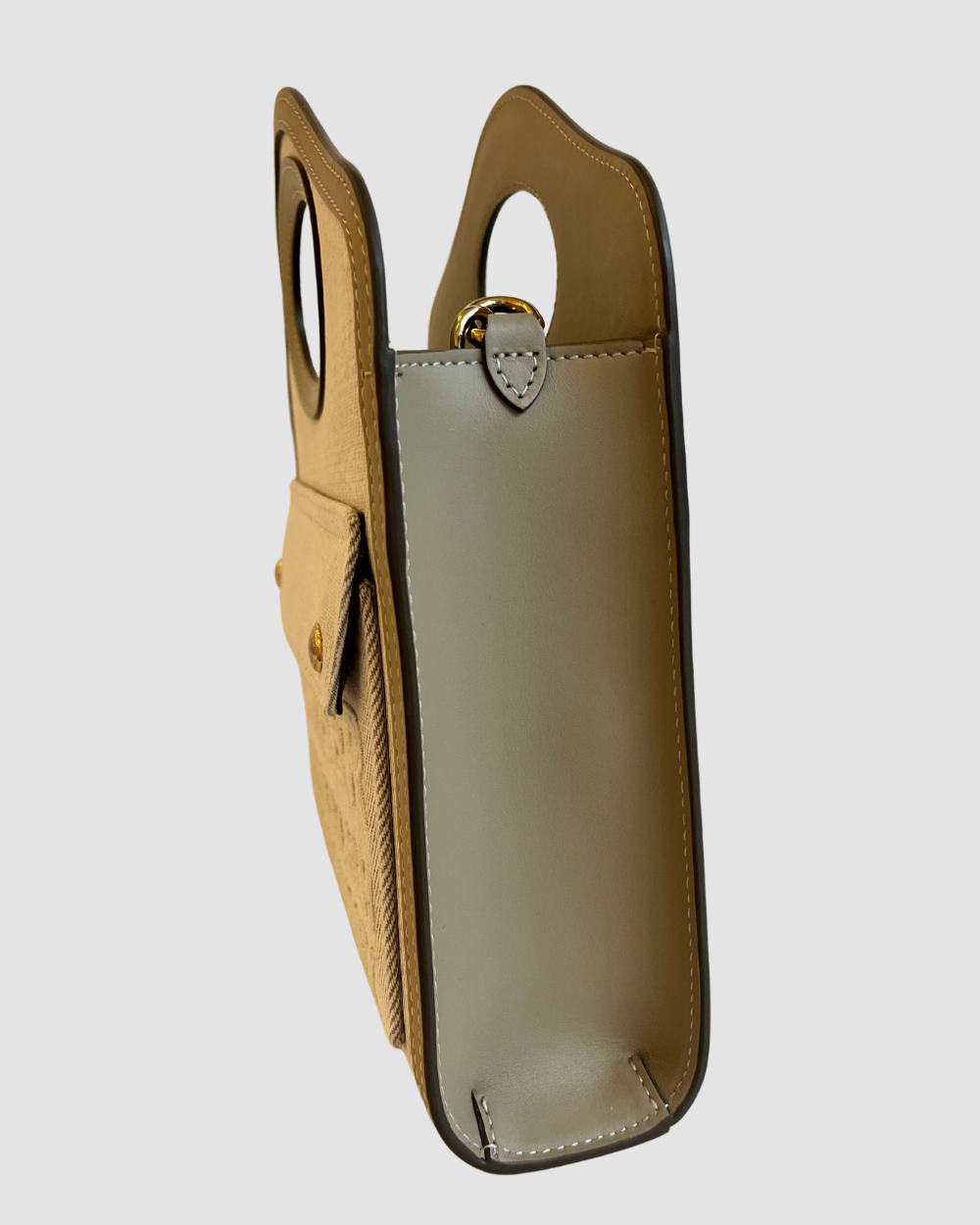 Burberry Canvas Cream Crossbody Bag