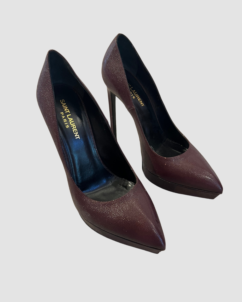 Saint Laurent Burgundy Pumps, 38.5