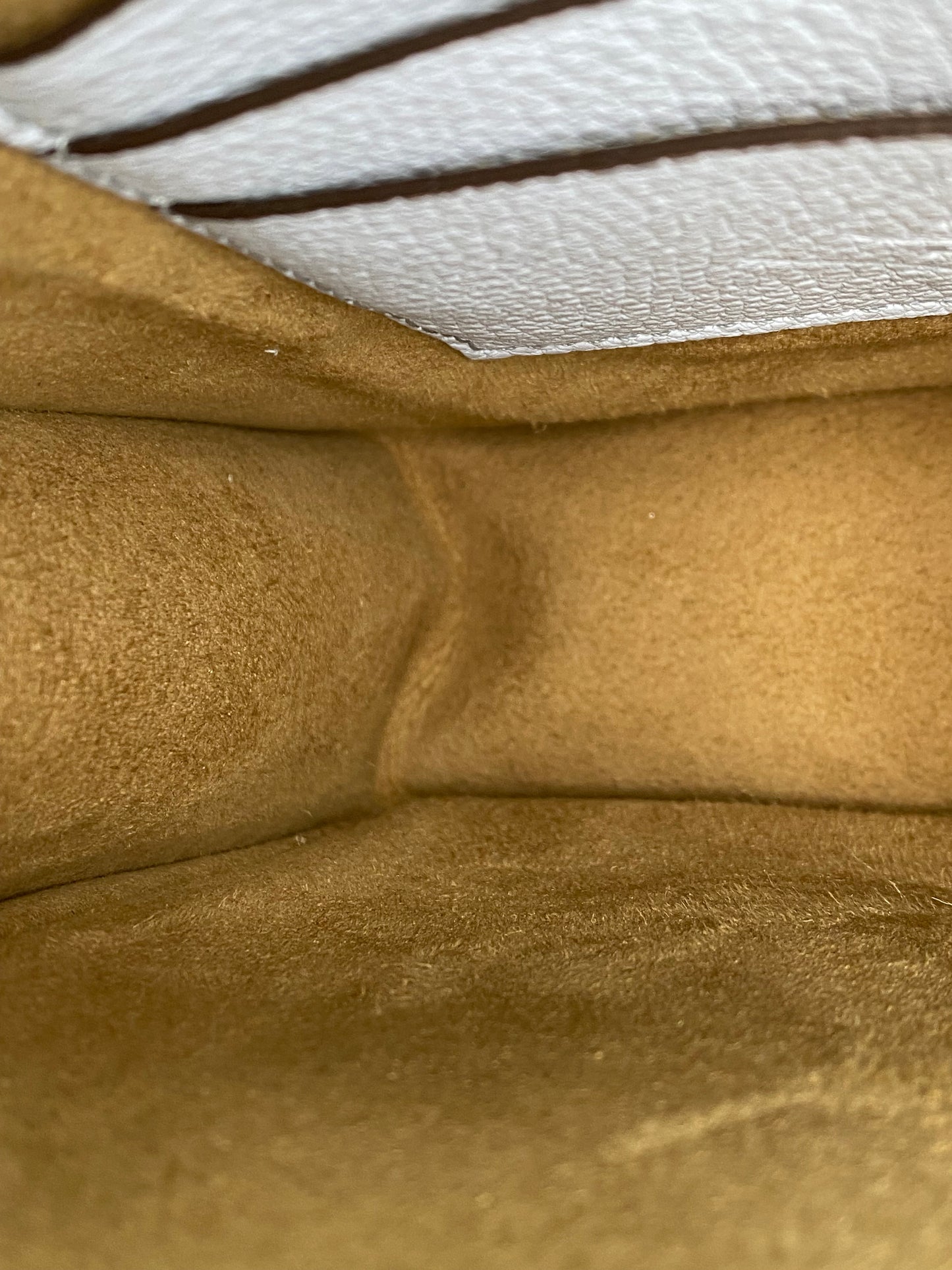 MCM Light Blue Logo Embossed Crossbody Bag