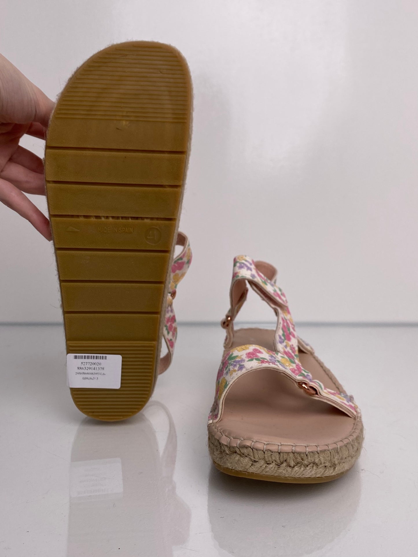 LoveShackFancy Floral Espadrille Sandals, 41