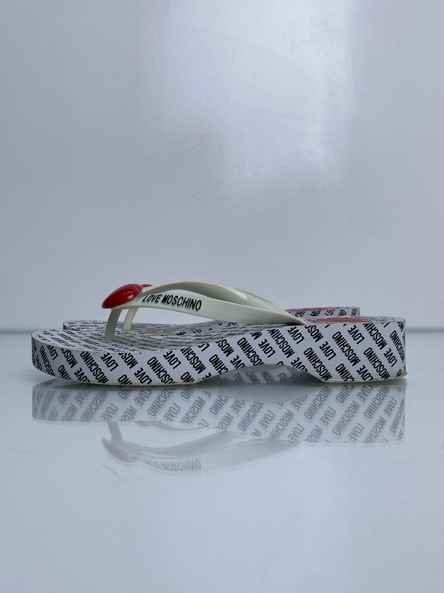Love Moschino Heart Flip Flops, 40