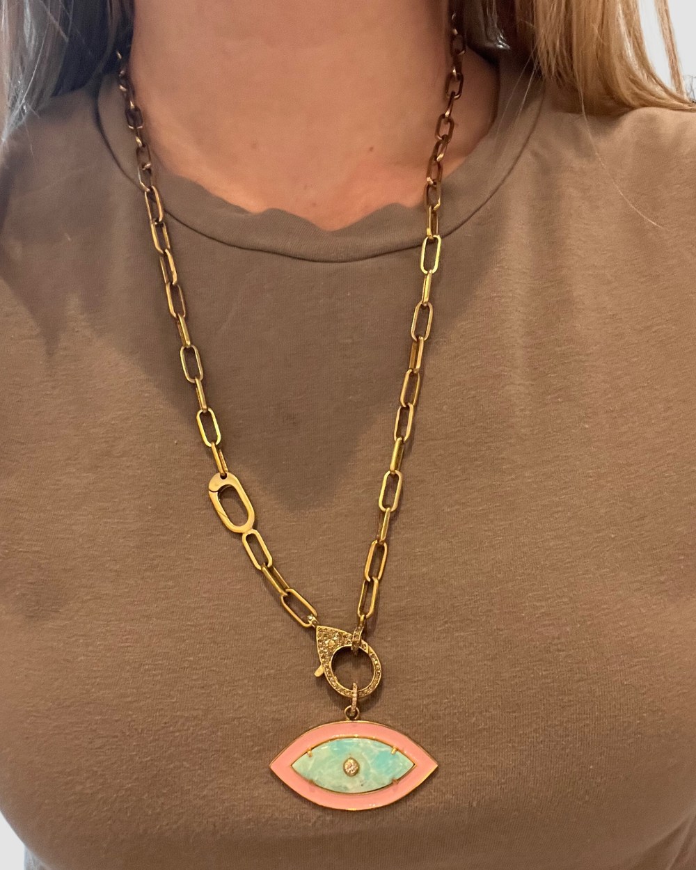 The Fine Woods Jewelry Evil Eye Necklace