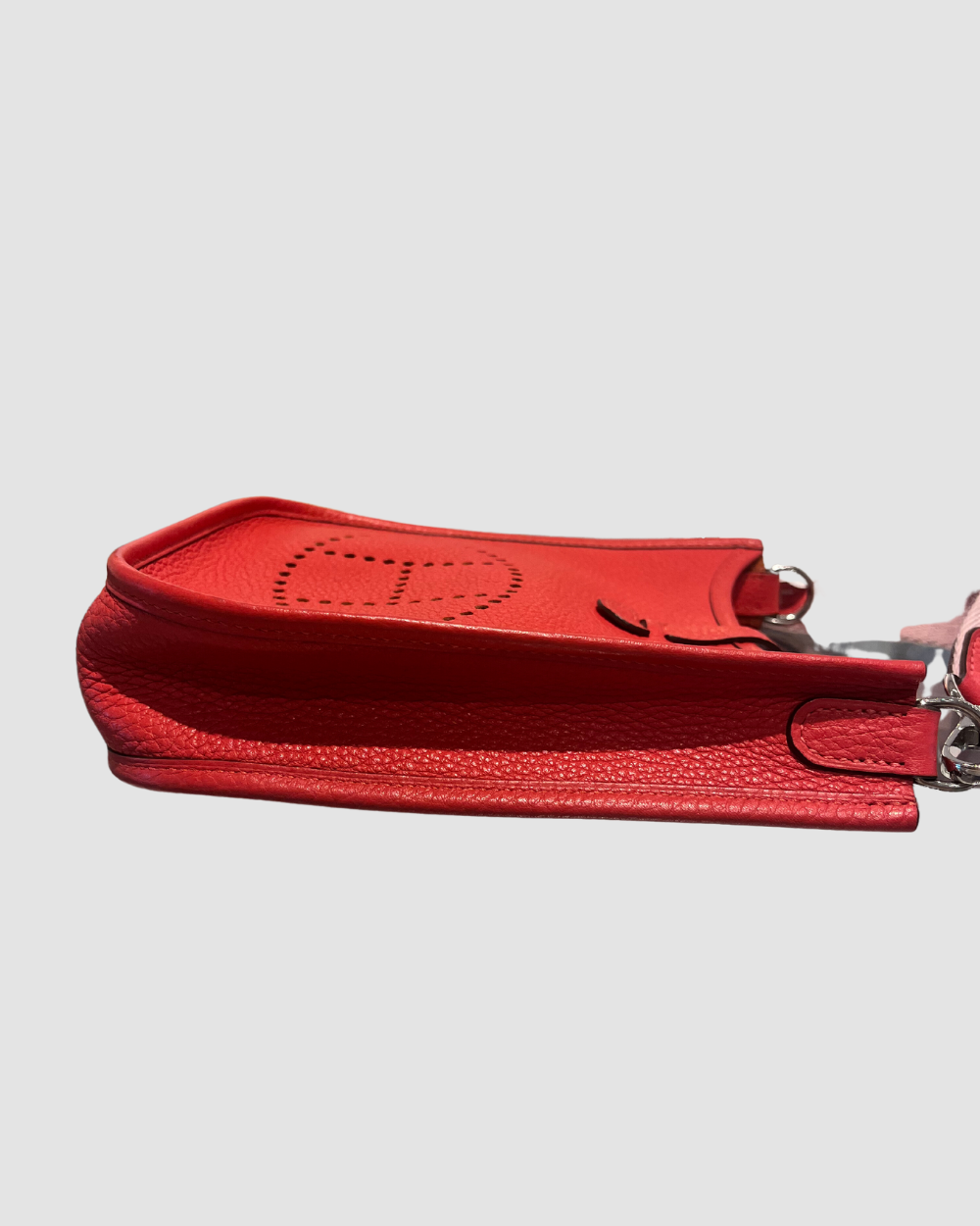 Hermes Rouge Togo Leather Evelyne TPM