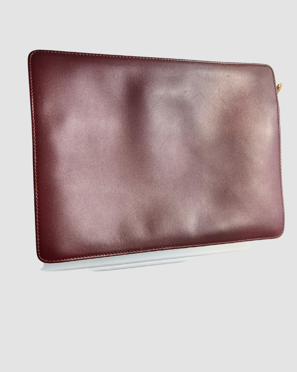 Cartier Vintage Burgundy Leather Clutch
