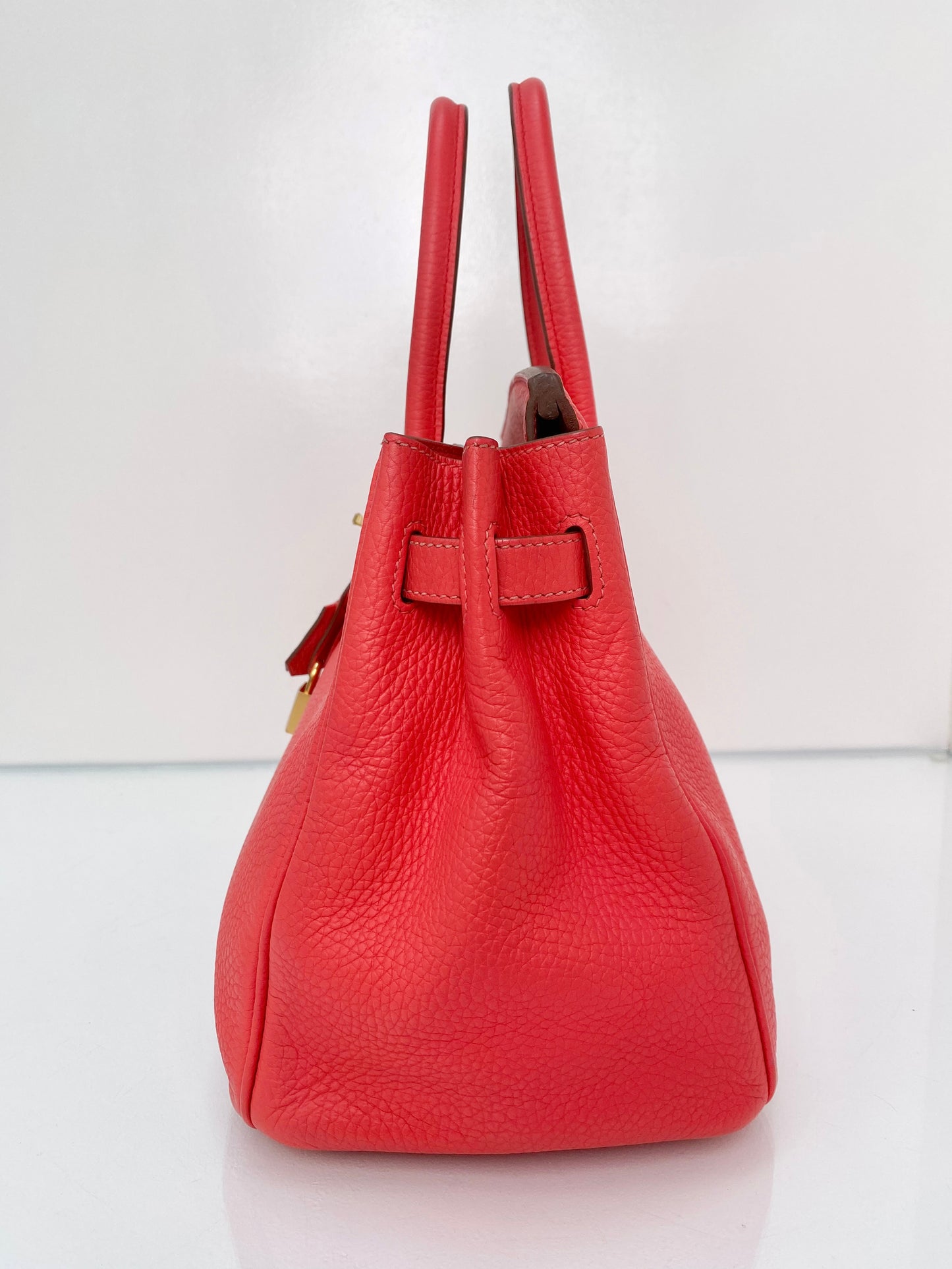 Hermes Birkin 30 Rose Jaipur Clemence GHW #R Box