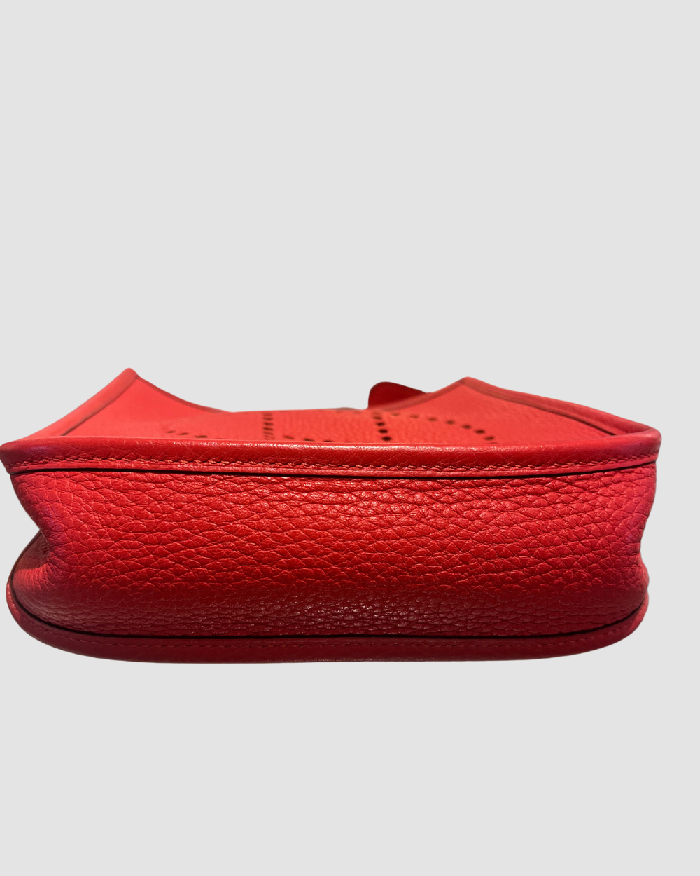 Hermes Rouge Togo Leather Evelyne TPM