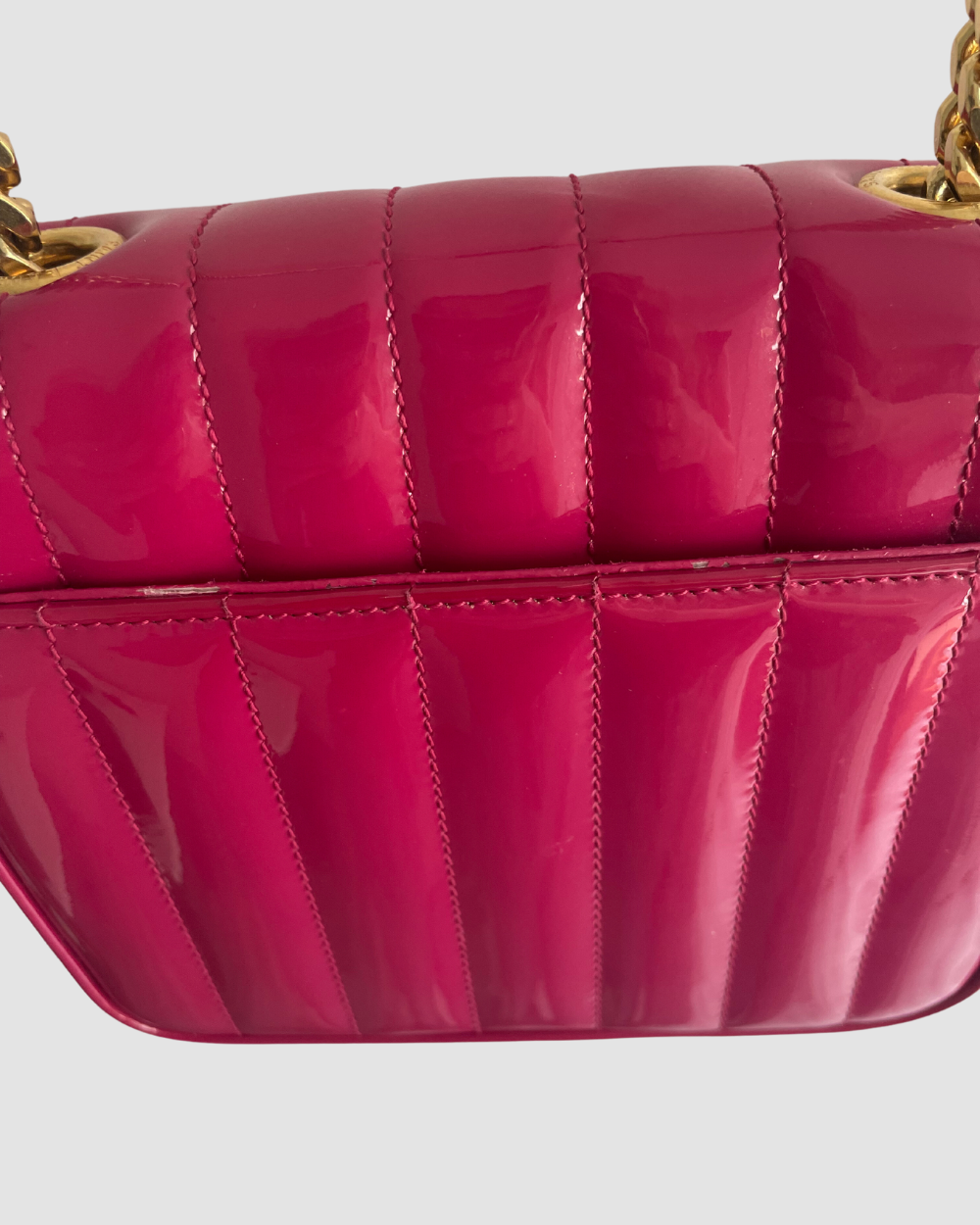 Saint Laurent Patent Vertical Vicky Pink