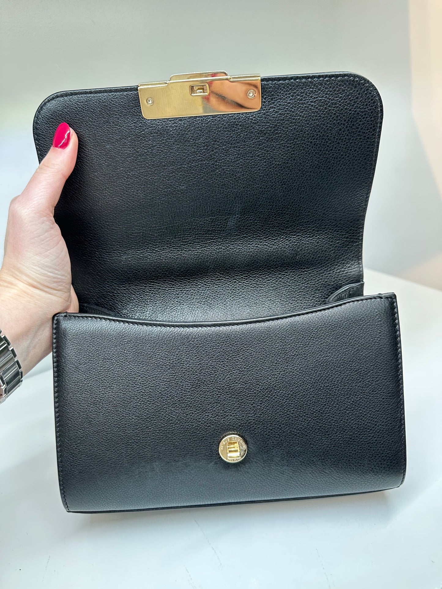 Chanel Click Label Black Calfskin GHW