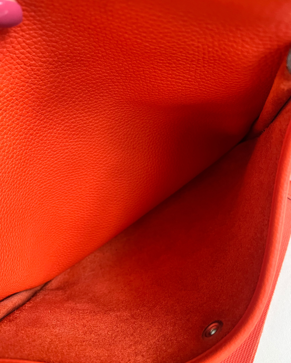 Hermes Evelyne Orange PM Clemence PHW