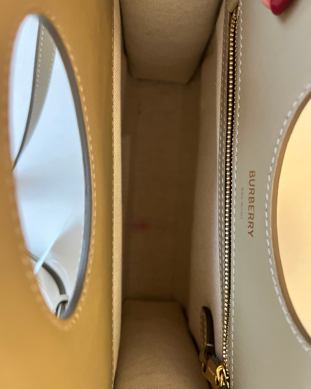 Burberry Canvas Cream Crossbody Bag