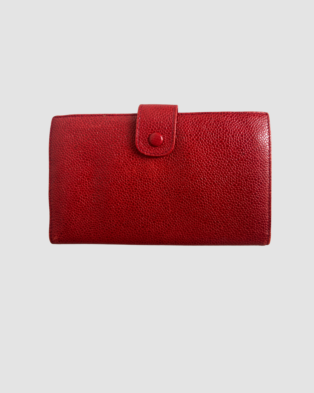 Chanel Red Timeless French Wallet