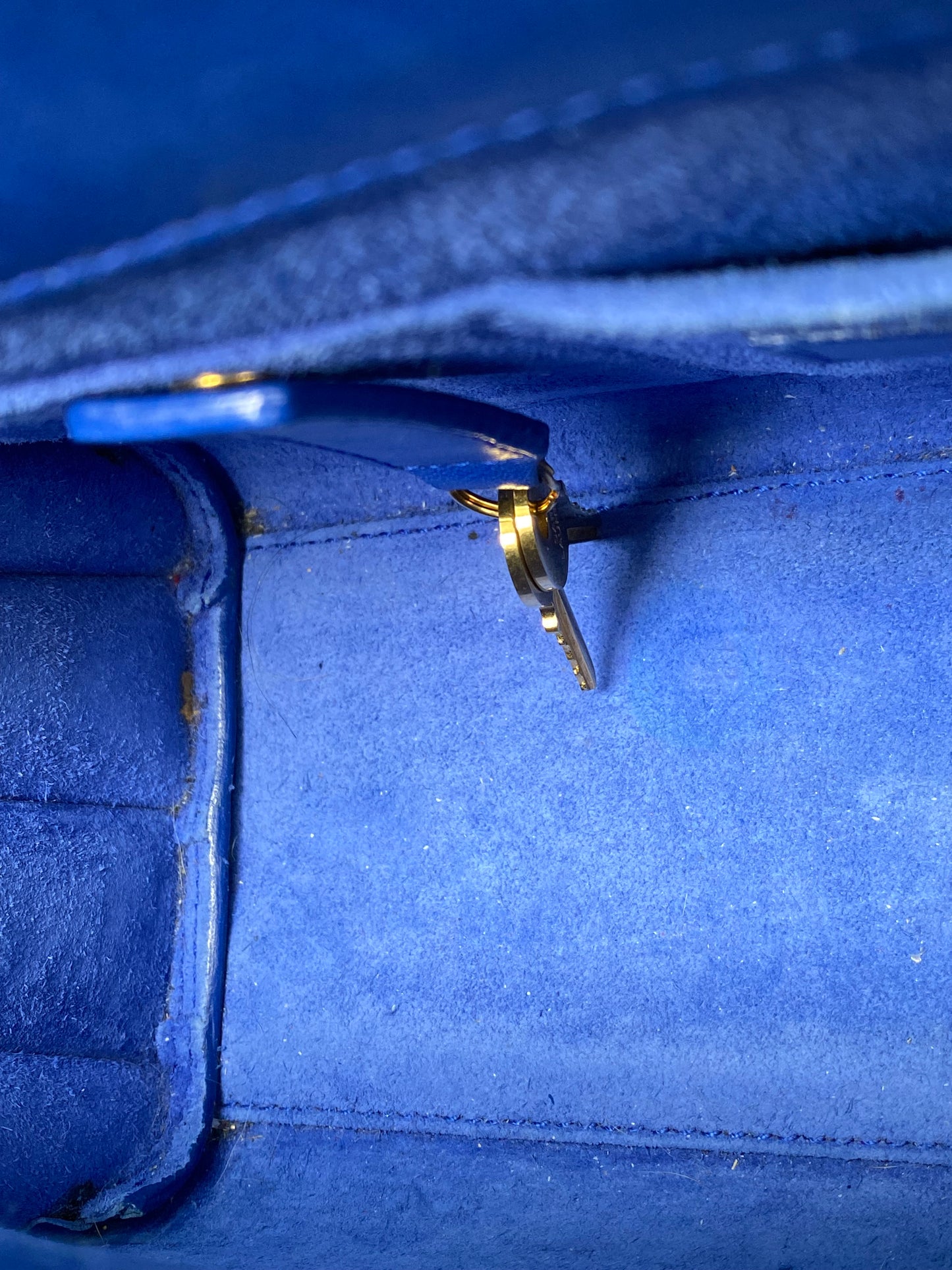 Saint Laurent Blue Crossbody Mini Nano GHW