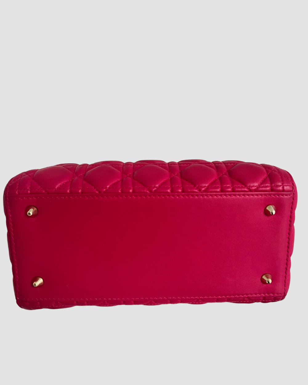 Christian Dior Pink Leather Lady Dior GHW