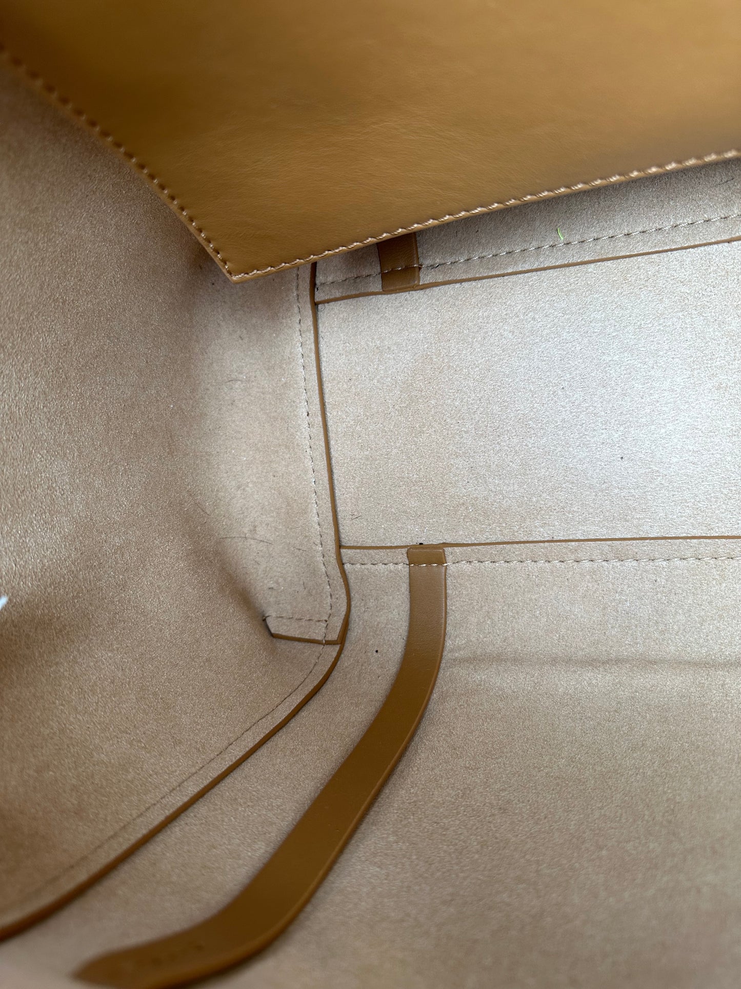 Off-White Tan Leather Tote