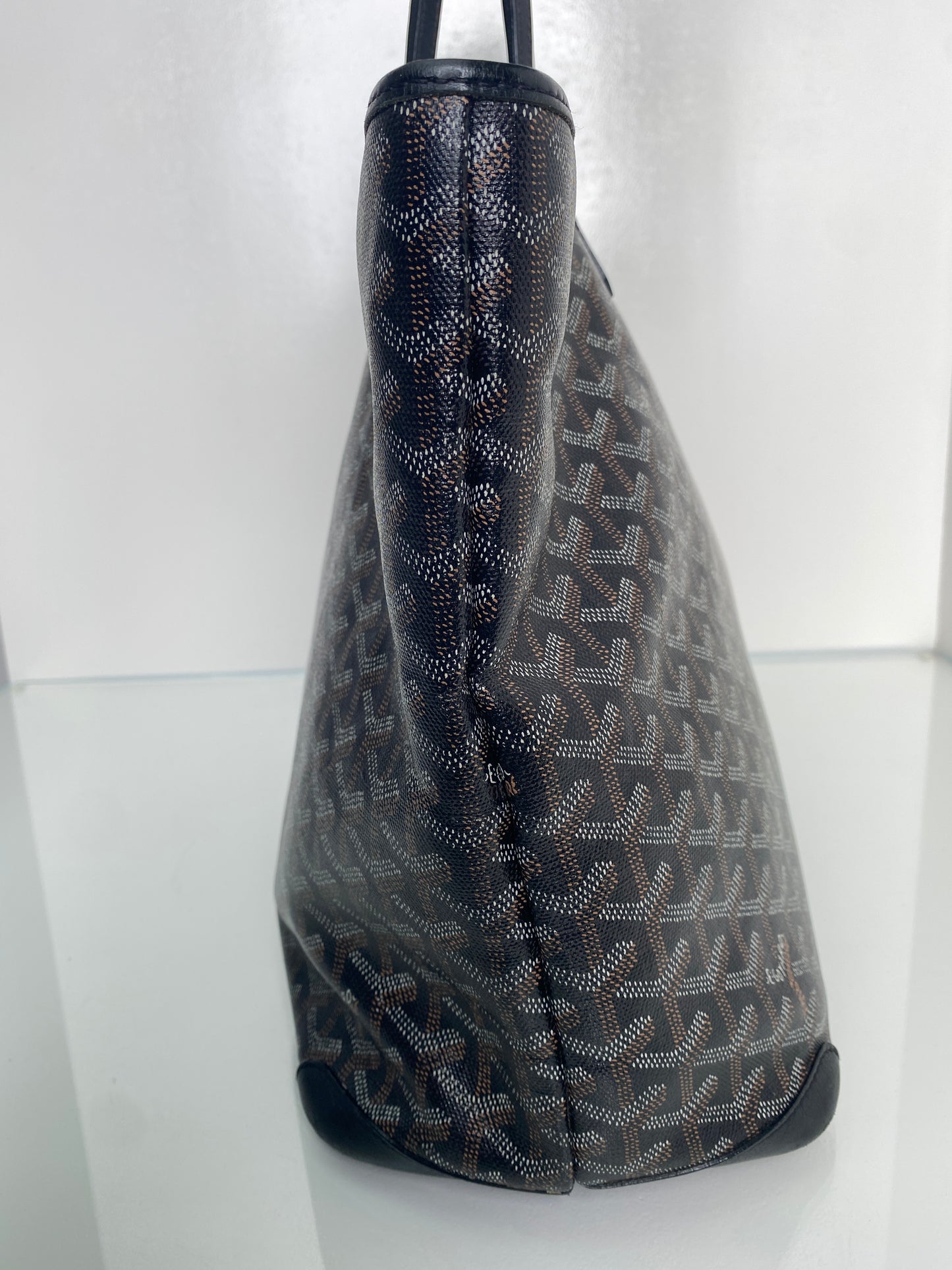 Goyard Black Artois MM Tote Bag SHW