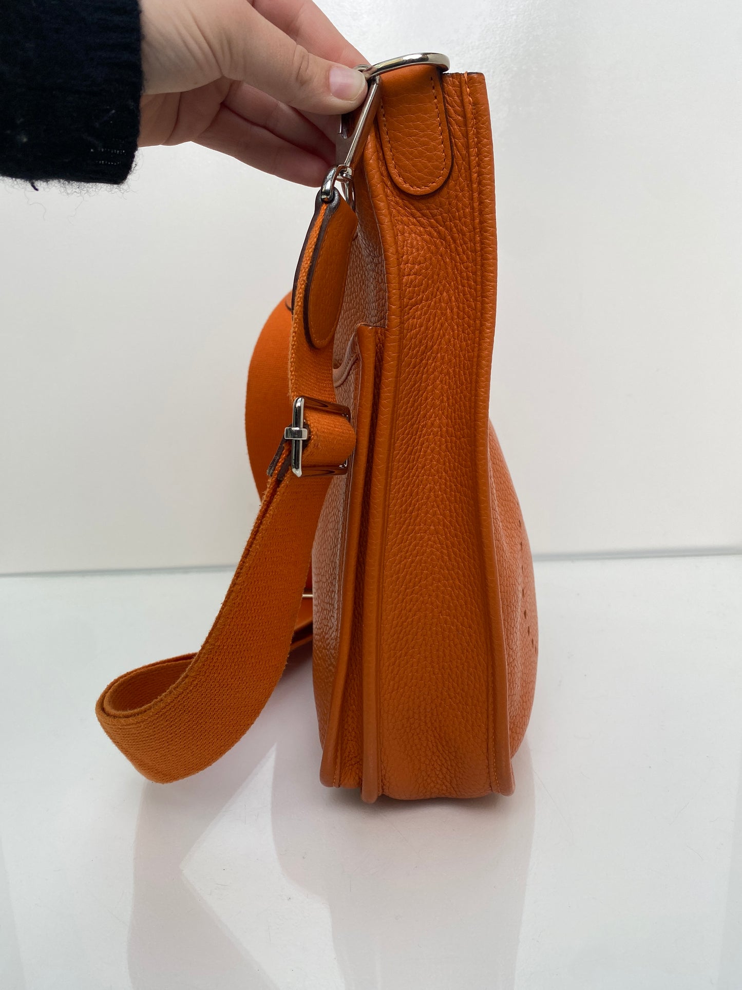 Hermes Evelyne PM Orange Clemence #P