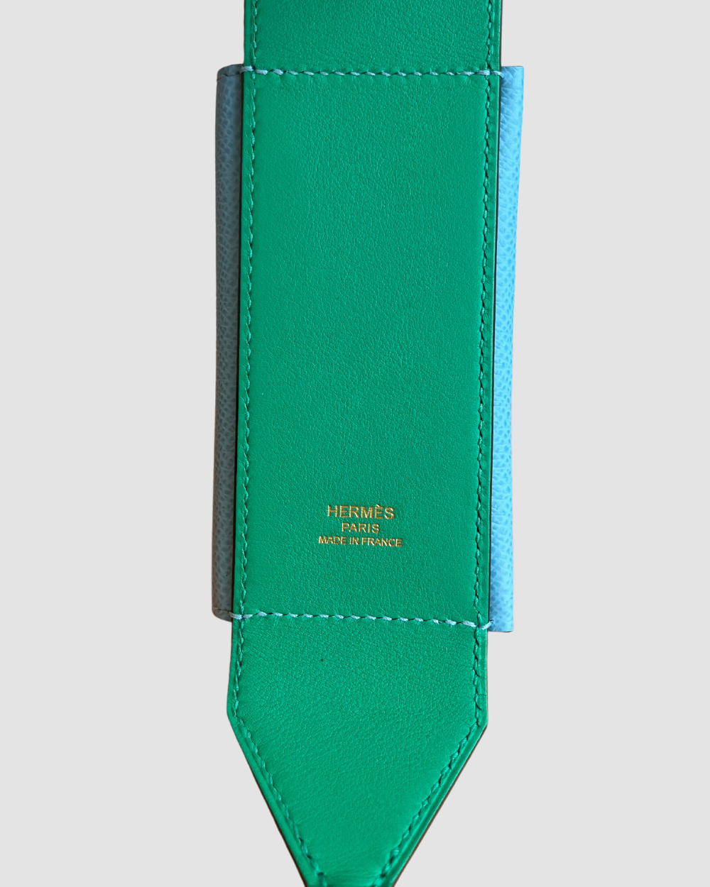 Hermes Kelly Pocket Strap Vert Vertigo Celeste GHW