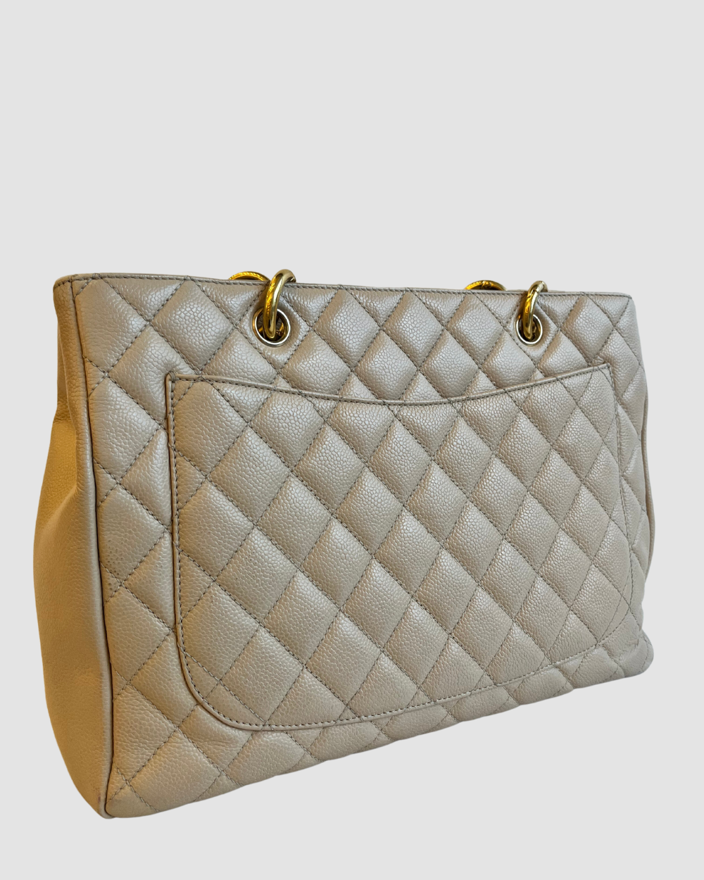 Chanel Beige Caviar Leather GST GHW