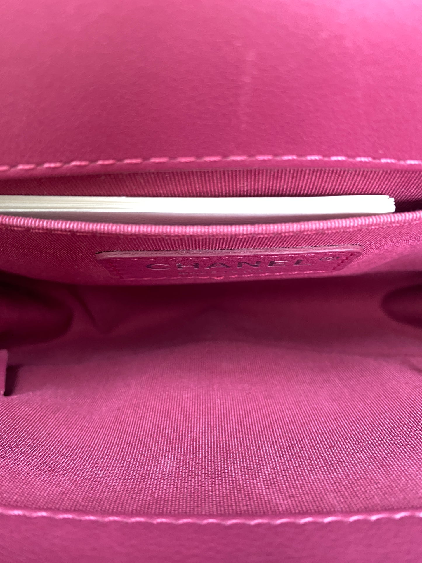 Chanel Raspberry Purple Small Boy Bag RHW