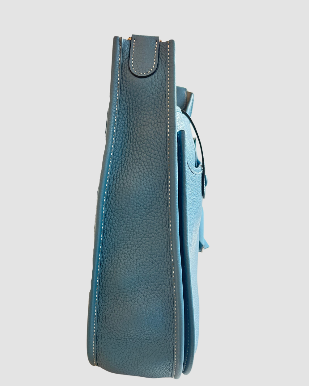 Hermes Evelyne GM Blue Jean Clemence PHW