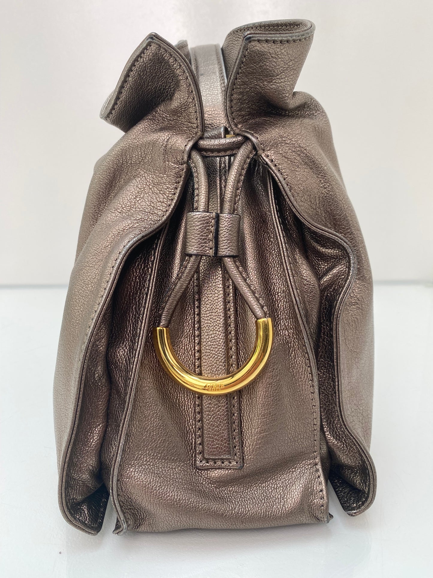 Loewe Brown Metallic Bag GHW