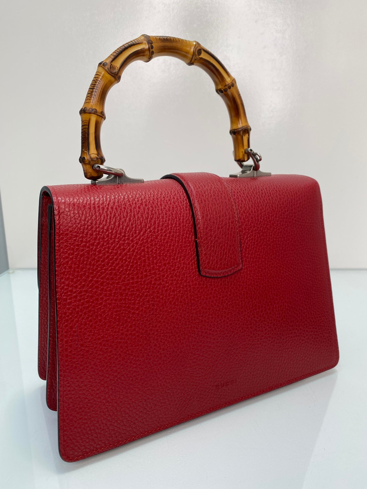 Gucci Red & Bamboo Top Handle Dionysus Bag